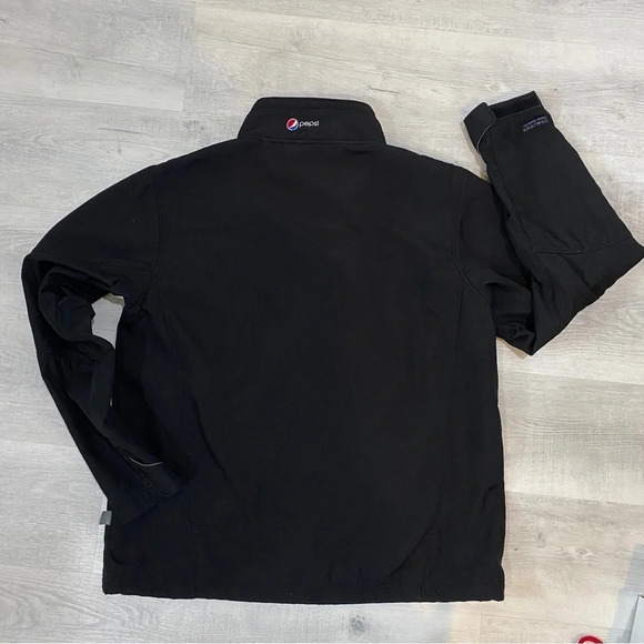 Men’s L Pepsi Performance Softshell Fleece Lined Black Jacket - Picture 12 of 16